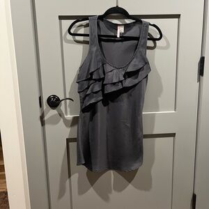 90 Degree By Reflex Slate Ruffle Tank Top